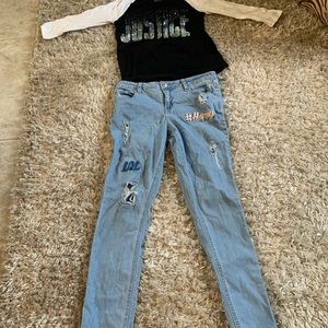 Girls Jeans and Shirt